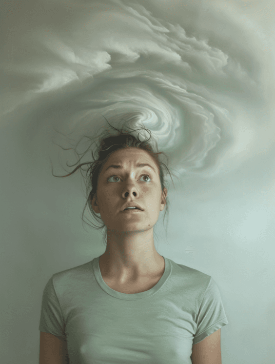 Mental health AI technology visualization